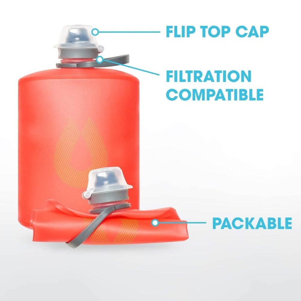 Hydrapak Stow 500ml Flexible Bottle - Red